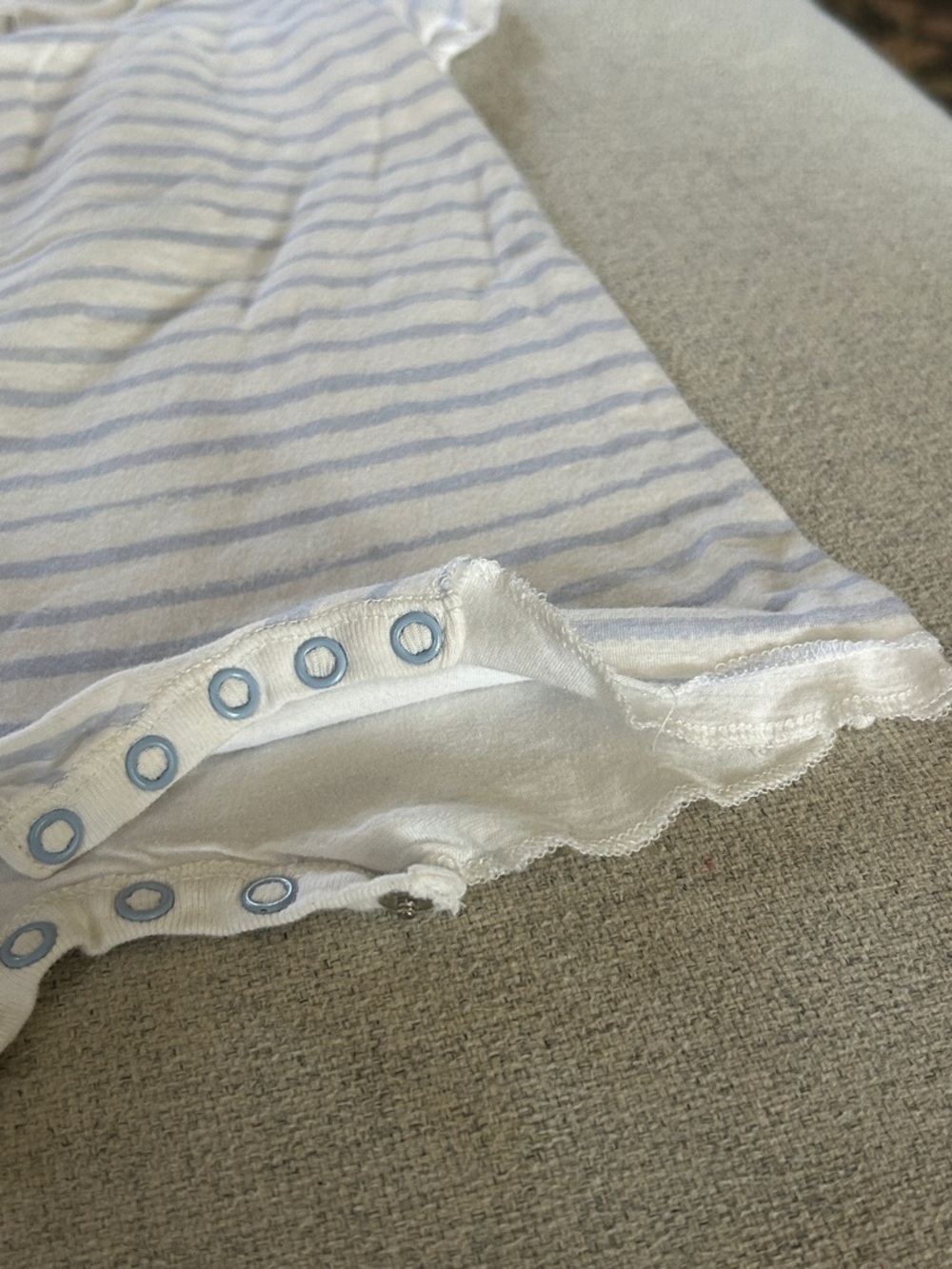 Petit Bateau Stripped Cotton Romper - Picture 12 of 13